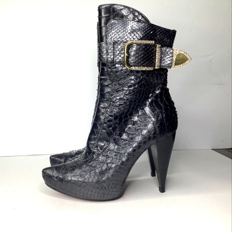 Francesco Sacco Python Leather Boots